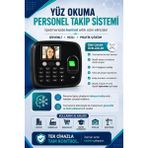 Linas Wifi Kartlı okuyucu Yüz Okuma-Parmak izi Personel Takip Cihazı-Web giriş Çıkış Yazılımı(10 kart dahil)