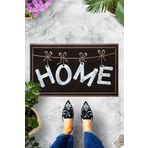 linazaitun Dijital Baskılı Çamaşır ipinde Home Yazılı Dekoratif Kapı Önü Paspası