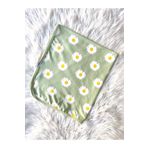 Linda Harris Daisy Pattern Yeşil Çift Kat 80x90 Bebek Battaniye