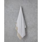Linda Pamuklu Nakışlı Banyo Havlusu 90X150 cm Beyaz - 90 x 150 cm