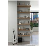 LİNDE HOME 6li Atlantik Çam Uçan Raf, Duvar Rafı, Kitaplık, Kütüphane