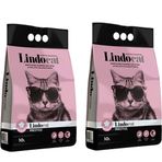 Lindo Cat Bebek Pudralı Kalın Taneli 2x10 lt Kedi Kumu