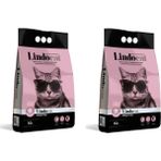 Lindo Cat Hijyenik Topaklaşan Baby Powder Kalın Taneli 2x10 lt Kedi Kumu