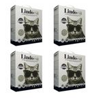 Lindo Cat Premium Aktif Plus Karbonlu Topaklaşan İnce Taneli 4x6 lt Kedi Kumu