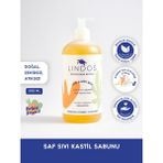 Lindos Çok Amaçlı Doğal Bitkisel Kastil Sabunu Portakal Bergamot Kokulu Antibakteriyel Banyo Sabun 0,6L