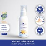 Lindos Naturals Organik Mineral Filtreli Güneş Kremi Non Nano Çinko SPF50+ Bebek, Çocuk ve Yetişkinler Için 100 ml