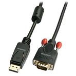 Lindy 41942 Siyah DisplayPort VGA Kablo