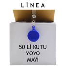 Linea Yoyo Yuvarlak Mavi 50 Adet Yaka Kartlığı