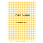 Lineart LA-GINGHAM12 Pirinç Dekupaj Kağıdı