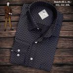Linen Keten Klasik %100 Cotton Uzun Kollu Terletmeyen Tek Cepli Kapaklı Siyah Gömlek (Regular Kalıp) - 3XL