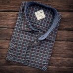 Linen Keten Klasik Kısa Kollu Iki Cepli Kapaklı Siyah Baba Gömleği (Regular Kalıp) - 2XL