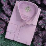 Linen Keten Klasik Uzun Kollu Terletmeyen Lila Erkek Gömlek (Regular Kalıp) - XL
