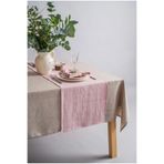 Linen Mood Premium Pudra Renk Linen Keten Runner 40 X 150cm