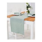Linen Mood Premium Su Yeşili Renk Linen Keten Runner 40 X 150cm