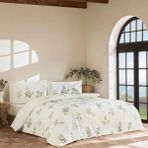 Linens Allday Oliva Pamuk Saten Çift Kişilik Nevresim Takımı Beyaz