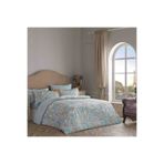 Linens Azure Pamuk Saten Çift Kişilik Nevresim Takımı Mavi