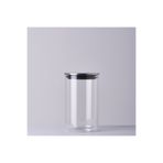 Linens Basic Cam Metal Kapak 10x10x17 cm Kavanoz