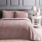 Linens Glace Çift Kişilik Yatak Örtüsü Seti Pembe - 260 x 240 cm
