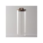 Linens Handle Cam Akasya Kapak 10x10x30 cm Kavanoz