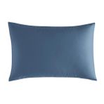 Linens Mix Match Pamuk Saten 2'li Standart İndigo Yastık Kılıfı Seti