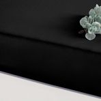 Linens Mix Match Pamuk Saten Siyah Çift Kişilik Lastikli Çarşaf