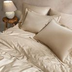 Linens Mix&match Pamuk Saten 2'li Volanlı Yastık Kılıfı Seti Camel - 50 X 70