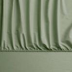 Linens Mix&Match Pamuk Saten King Size Lastikli Çarşaf Koyu Yeşil