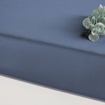 Linens Mix&Match Pamuk Saten Süperking Size Lastikli Çarşaf İndigo