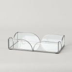 Linens Romilly 20x11 cm Tepsi Silver