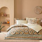 Linens Sc Fresnel Nevresim Takımı Çift Kişilik Turuncu