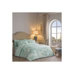 Linens Seine Pamuk Saten Çift Kişilik Nevresim Takımı Turkuaz