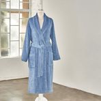 Linens Soft Pamuk Bornoz Mavi S
