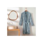 Linens Tressa Pamuk L/Xl Bornoz Mavi