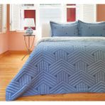 Linens Vita Çift Kişilik Yatak Örtüsü Seti Mavi - 250 x 260 cm