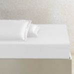 Linens x Tencel™ Lyocell Çift Kişilik Çarşaf Beyaz - 240 x 260