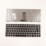LineOn Lenovo Yoga Flex 2-14 Uyumlu Notebook Klavye Gri Çerçeve