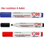 Lineplus 1000B Tahta Kalemi Kırmızı X4 -Mavix4 -Siyahx4 ( 12 Adet Set) - Çok Renkli - Uç