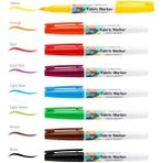 Lineplus Fabric Marker Kumaş Boyama Kalemi 8 Renk - Renkli