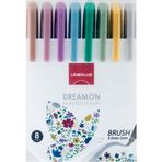 Lineplus Fırça Uçlu Dreamon 8'li Keçeli Kalem