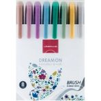Lineplus Keçeli Kalem Fırça Uçlu Dreamon 8 Li - Renkli