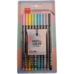 Lineplus Lineworks Fineliner Pastel 10 Renk Kalem Seti 0.5mm 1 Paket 10 Renk Keçe Uçlu Kalem - 0.5 mm - Renkli