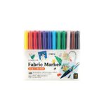 Lineplus Tekstil Kumaş Kalemi Markörü 12 Li Keçeli Kalem Fabric Marker Tekstil Markörü 12 Renk 1 Paket