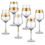 Lines Şarap Kadeh 6 Lı Mix - Gold