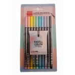 Lineworks Fineliner Pastel 10 Renk Kalem Seti 0.5mm 1 Paket 10 Renk Keçe Uçlu Kalem