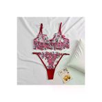 Lingerie A136 Büyük Beden Dantelli İç Çamaşır Takımı Dantelli Sütyen Büyük Beden Tanga Set Plus Size