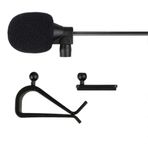LINHUIPAD Oto Radyo Mikrofonu 3,5 mm Harici Mikro compatible with Kenwood Boss Corehan Power Acoustik JVC Sony Jensen Alpine Araba Radyosu CD DVD Çalar Radyo Navigasyon BT Klipsli Tutuculu