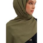 Link Desen Bambu Cotton Şal 01, Haki