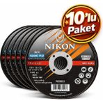 Linka İnşaat Nikon Inox Kesme Taşı 115X1.0 mm – Paslanmaz Metal Kesici Disk – 10’lu Paket - 115'LİK KESİCİ