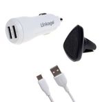 Linkage Araç Çakmaklık Şarj Aleti Mikro-Usb 3in1 LKC02