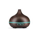 Linkage Authma SL168 550 ml Aroma Difüzörü Buhar Ultrasonik 7 Renk LED Işıklı Aromatik Oda Kokusu Hava Nemlendirici Buhar Makinası - Kahverengi